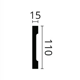 Lišta Wallstyl FD2S 110 x 15