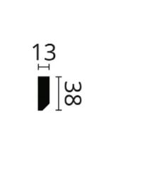 Lišta Wallstyl FT1 13 x 38 