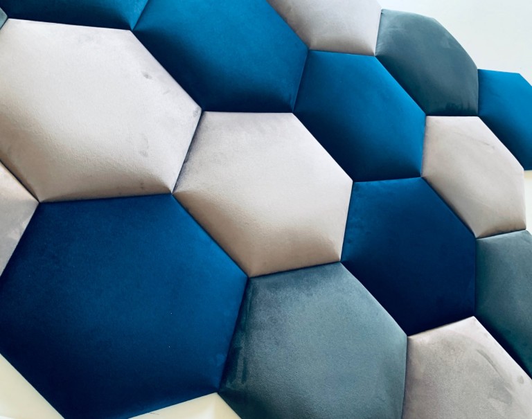 Čalúnený panel Hexagon
