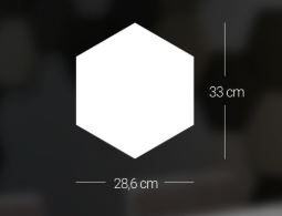 Panel Hexagon slope /ks/