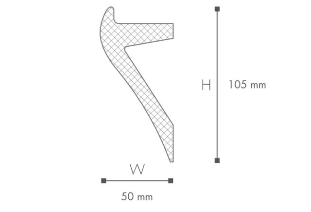 Lišta Arstyl IL2 50 x 105