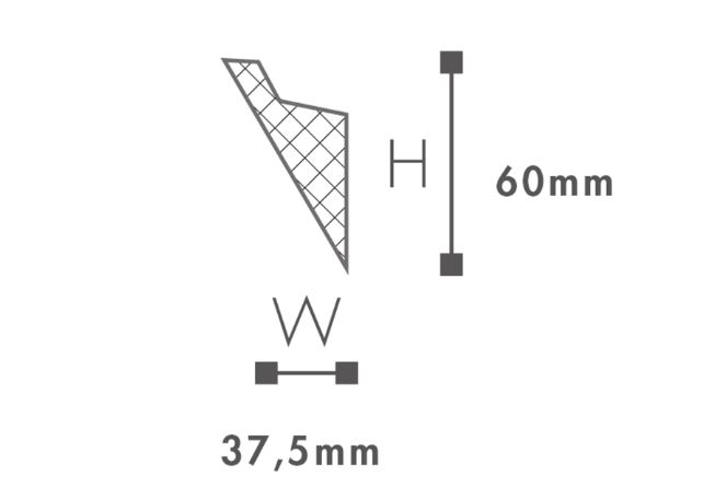 Lišta Wallstyl IL4 36 x 60