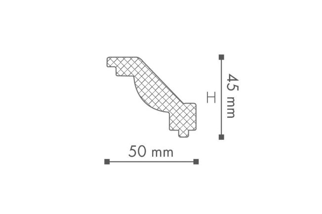 Lišta Nomastyl J 50 x 45