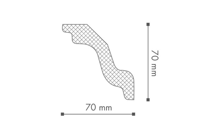 Lišta Nomastyl K 70 x 70