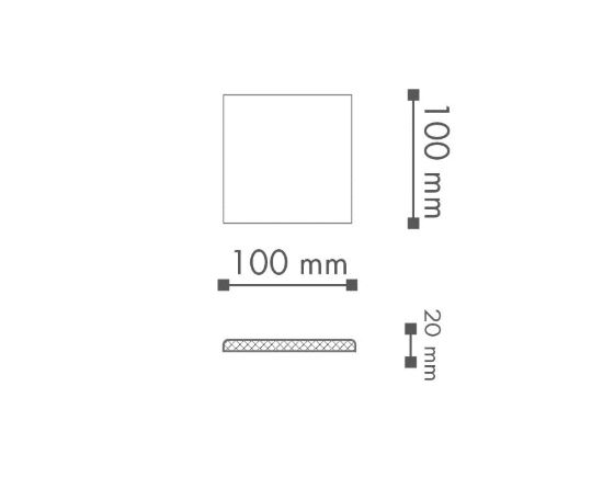 Rozeta Arstyl R13  10 x 10