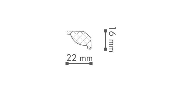 Lišta Wallstyl WT7 22 x 16