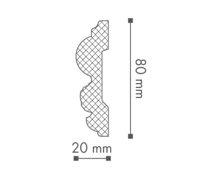Lišta Arstyl Z30 22 x80