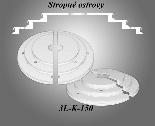 Stropný závesný ostrov - kruh