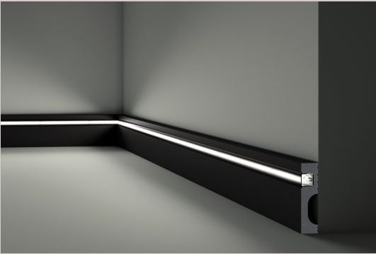Lišta Wallstyl IL11 black 80x20