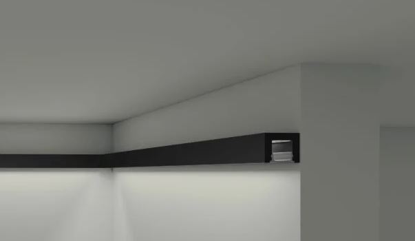 Lišta Wallstyl IL12 black 25x20