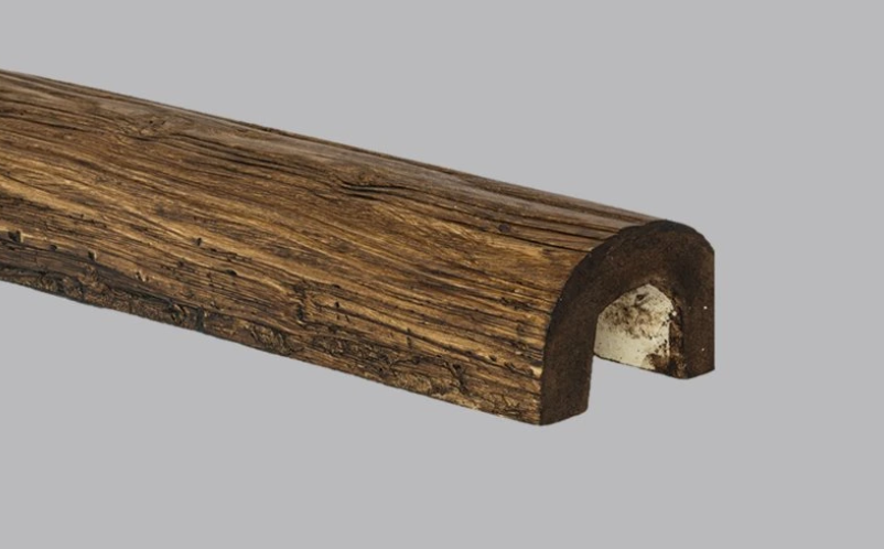 PU Trám tmavý oblý 9 x 6 x 2m