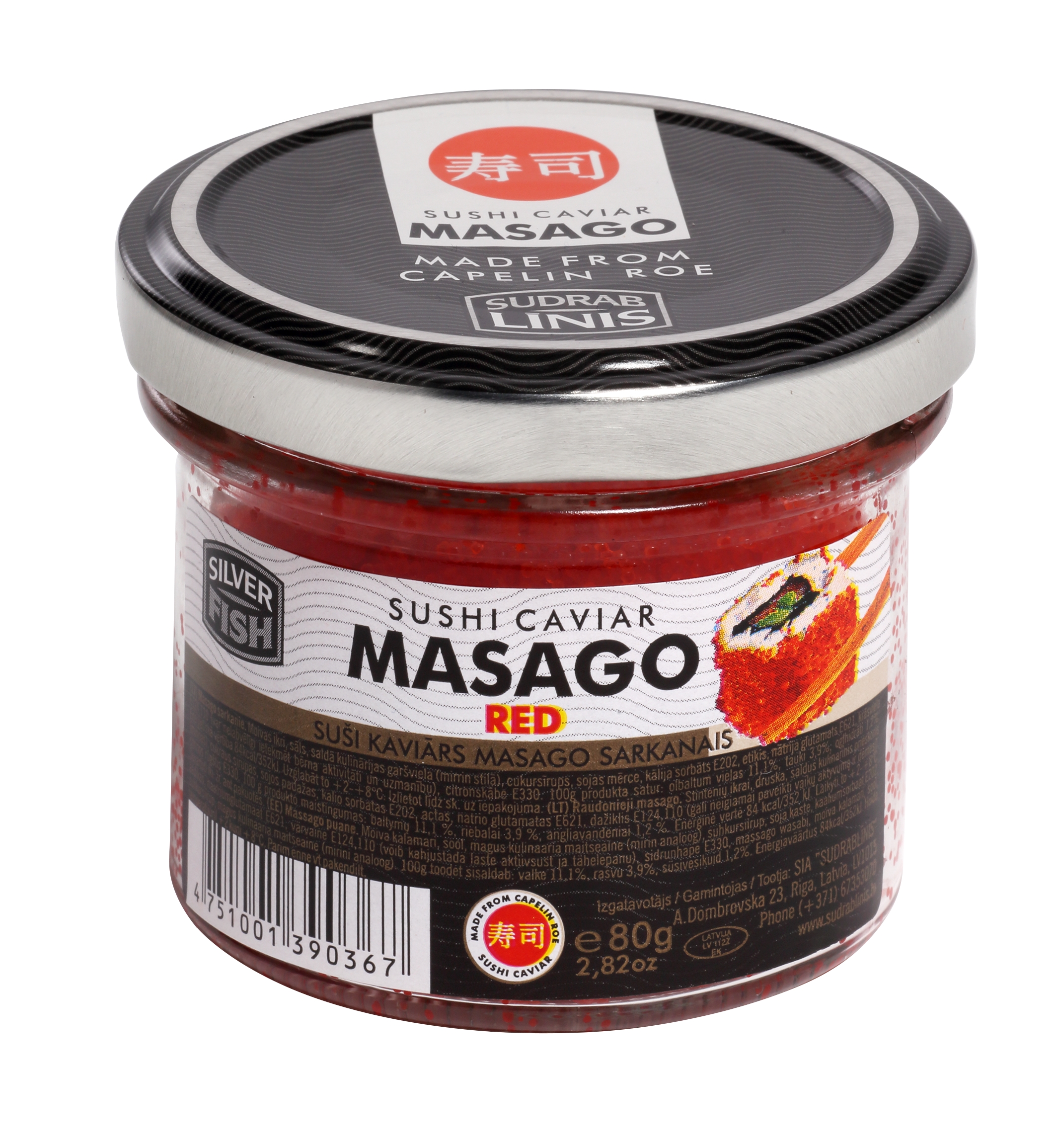 Kaviár MASAGO Red 80g
