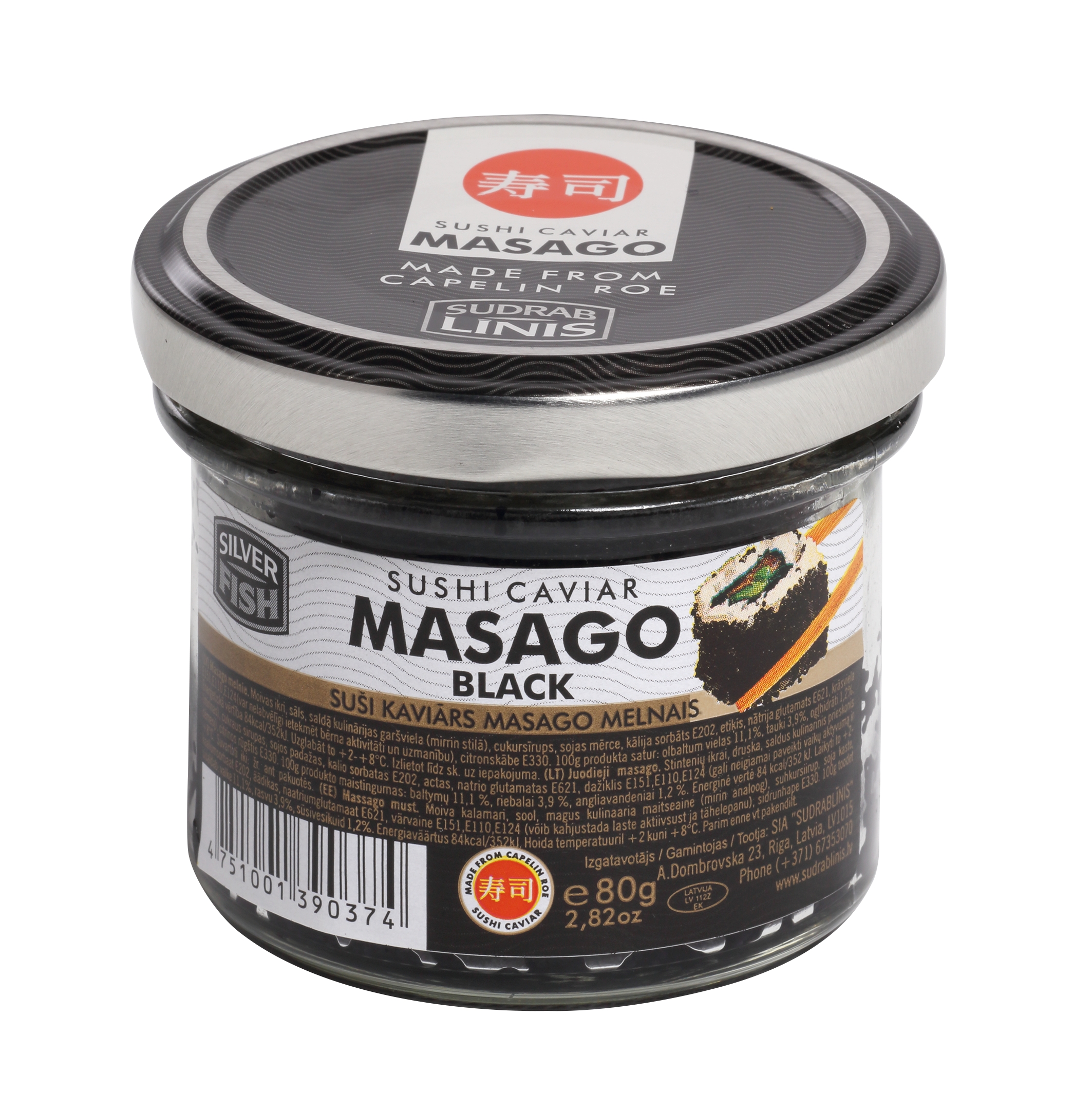 Kaviár MASAGO Black 80g