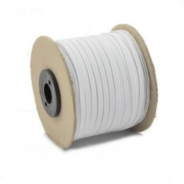 biela gumička plochá 4-5mm