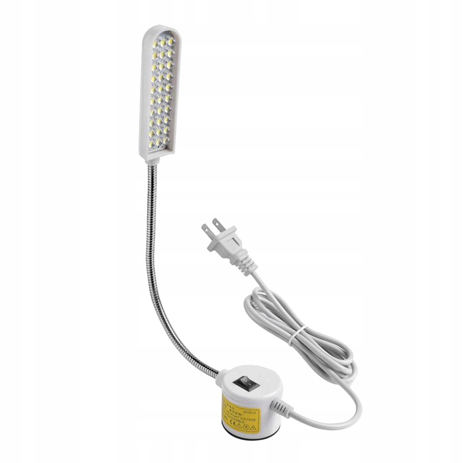Lampa šijacieho stroja - 30 LED, magnetická základňa, rameno husieho krku