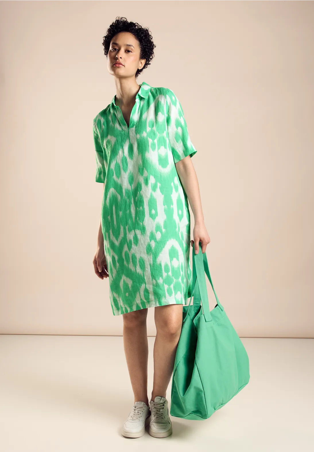 Šaty zelená-vzor Street One 
