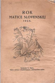 Rok Matice Slovenskej  1928