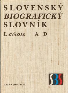 Slovenský biografický slovník  I zväzok  A-D