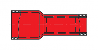 RF-BF 4 červená / red, 0,5 - 1,5 mm2