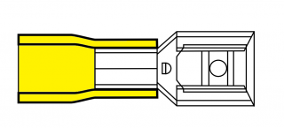 GF-F408  žltá / yellow 4-6 mm2