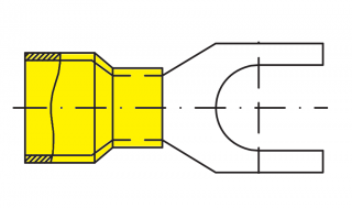 GF-U3,5 žltá /yellow 4 - 6 mm2