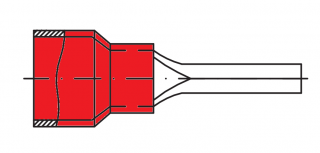 RF-P10 červený / red 0,5-1,5 mm2