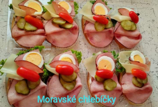Moravské chlebíčky 8 ks balenie