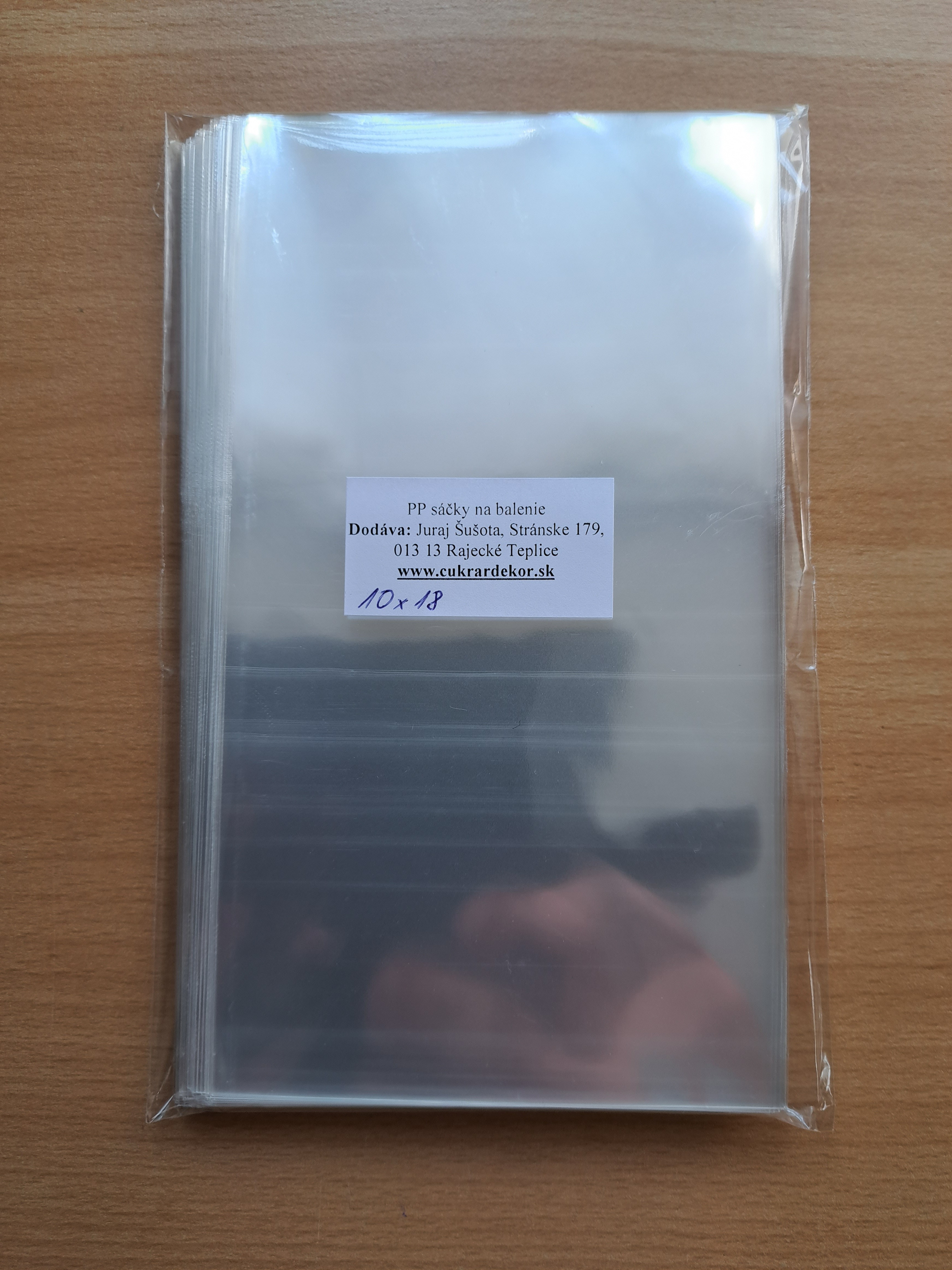 Sáčky na balenie medovníkov 10x18 cm 100ks zvýh.sada