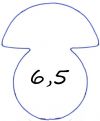 Hríb 65 mm