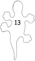 Jašterica veľká 130 mm