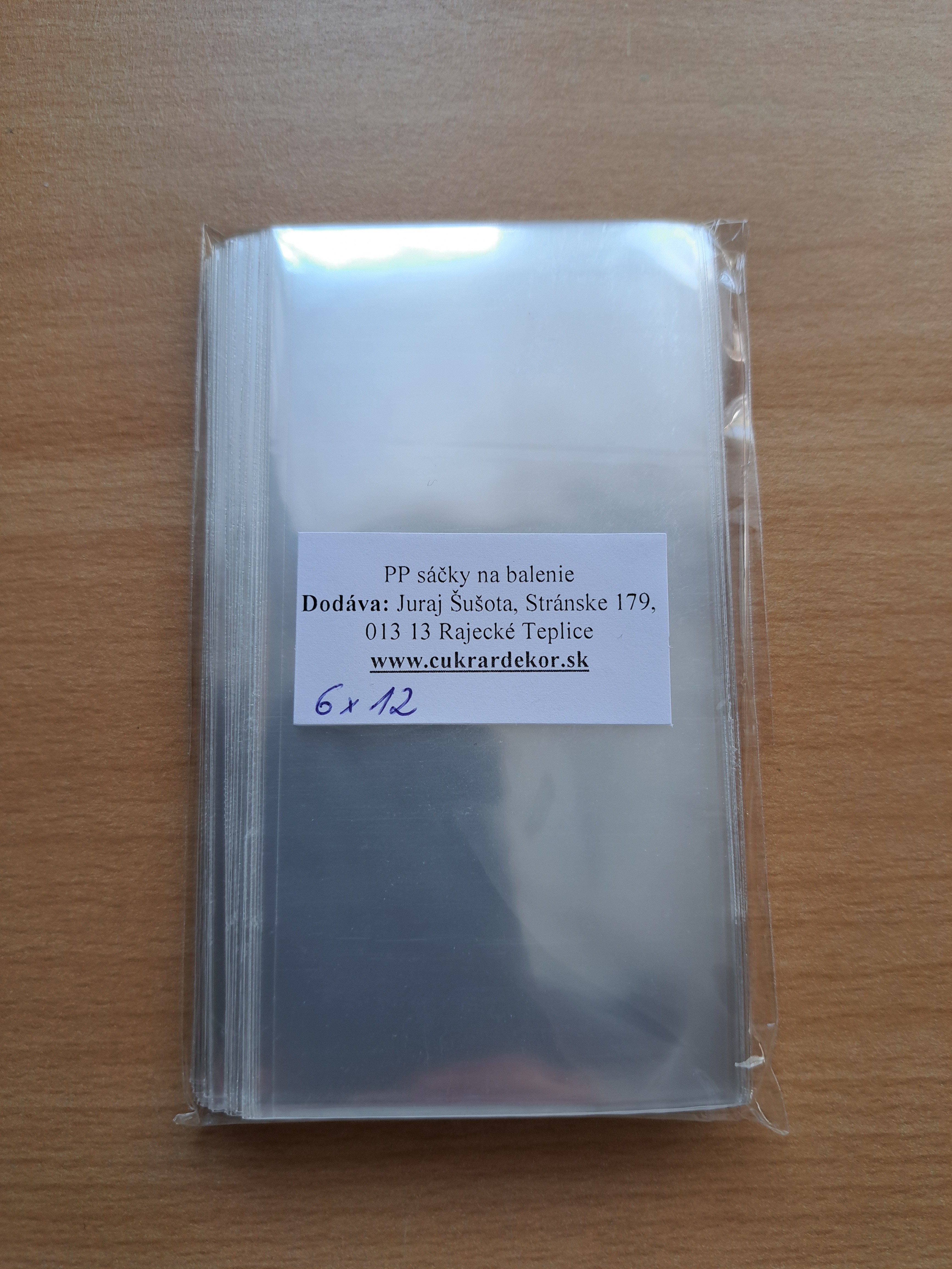 Sáčky na balenie medovníkov 6x12cm 100ks zvýh.sada