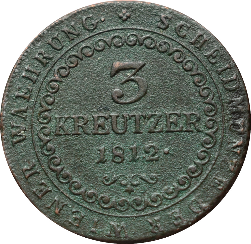 František I. 3 Kreutzer 1812 S