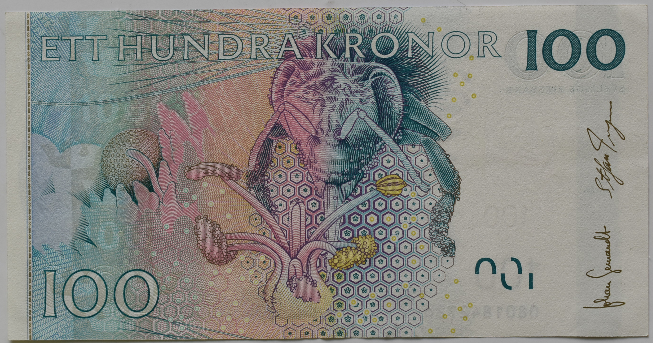 Švédsko 100 Kronor 2001
