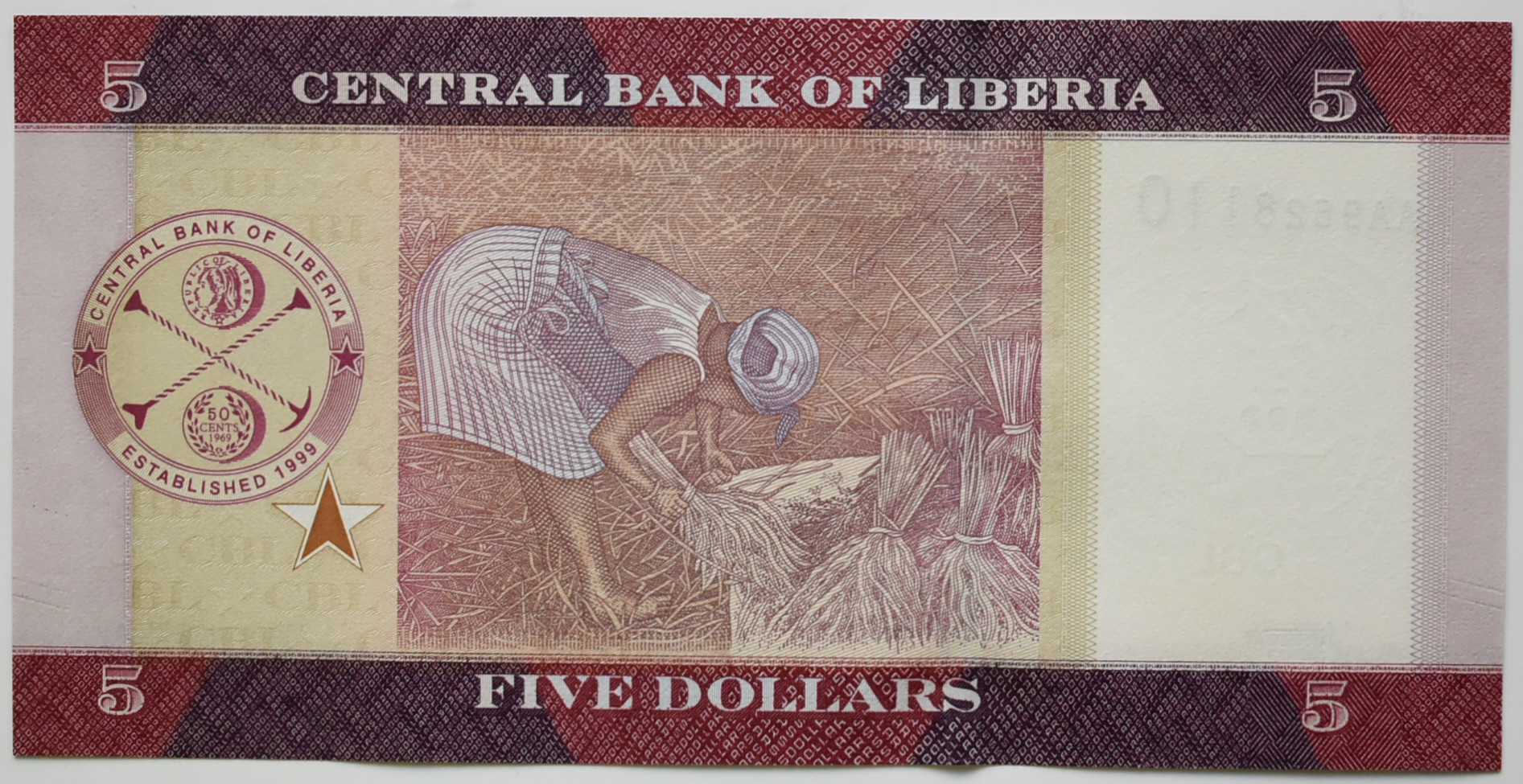 Libéria 5 Dollars 2016