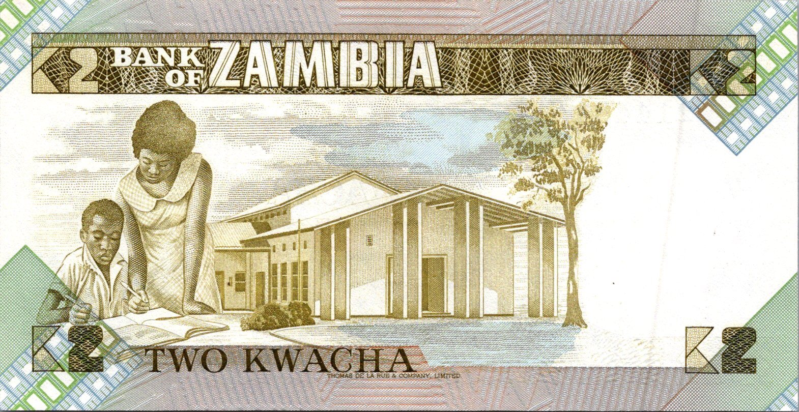 Zambia 2 Kwacha 1986-88