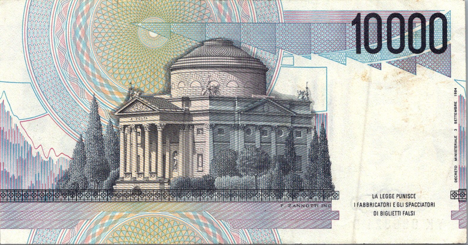 Taliansko 10000 Lire 1984