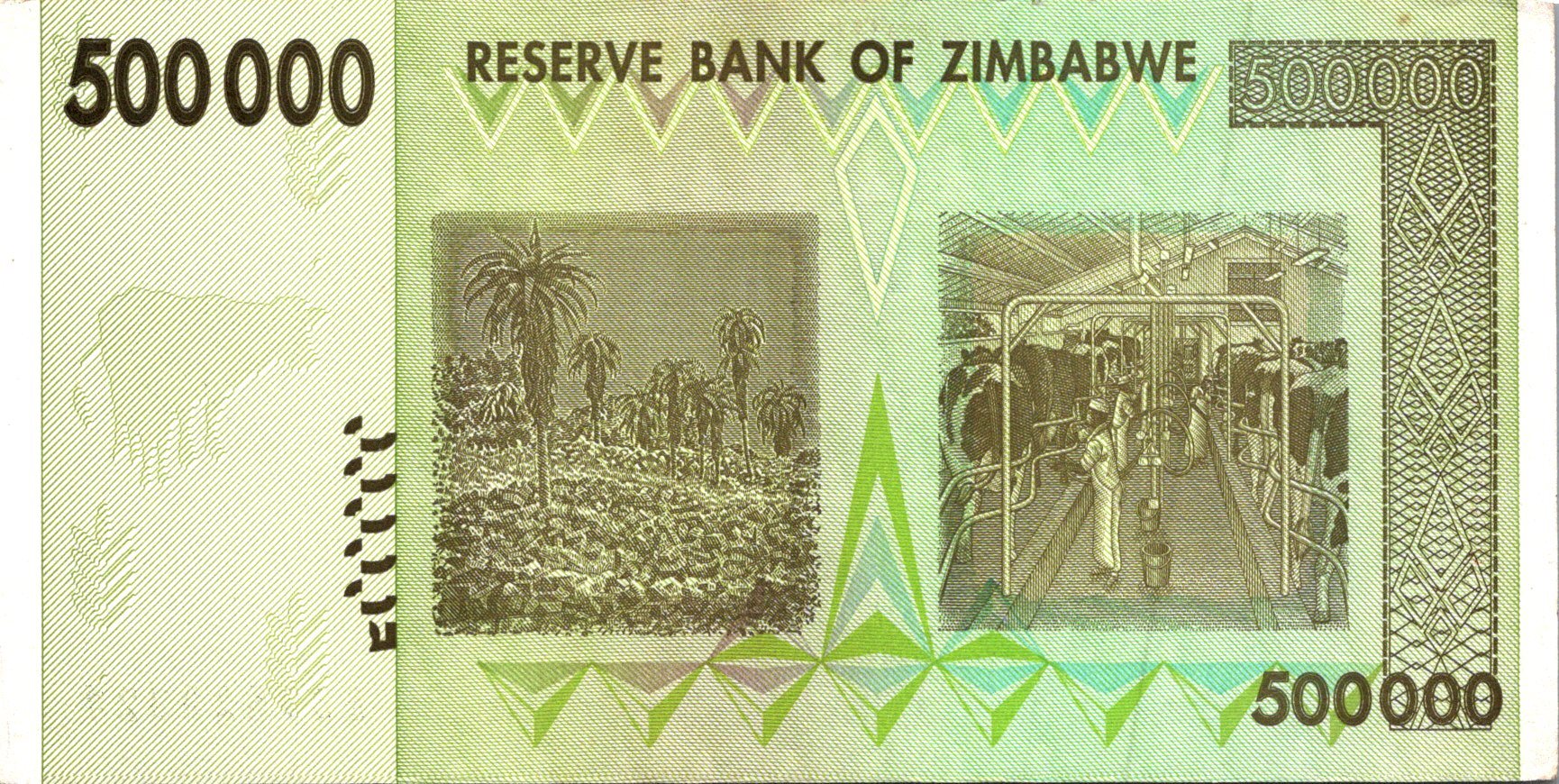 Zimbabwe 500000 Dollars 2008