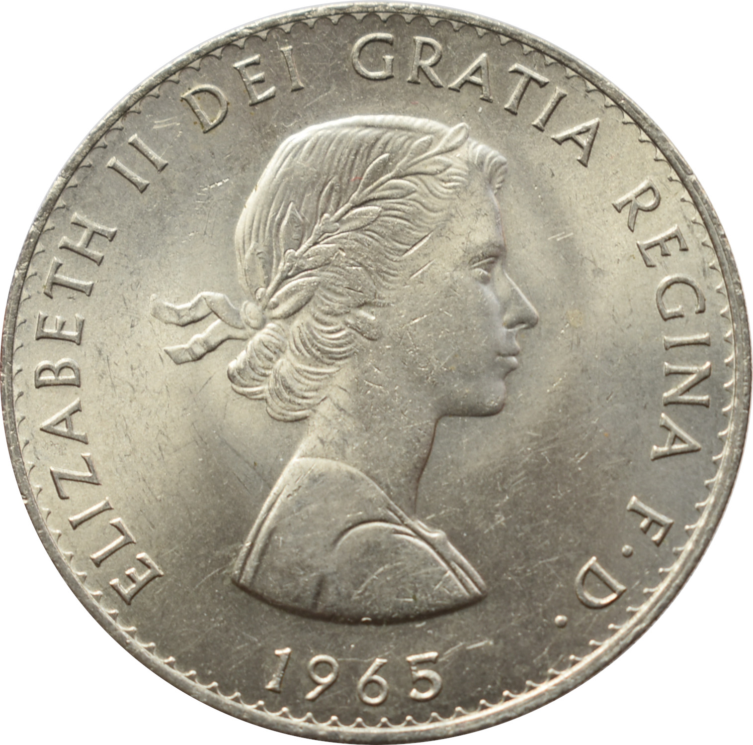 Anglicko 5 Shillings 1965