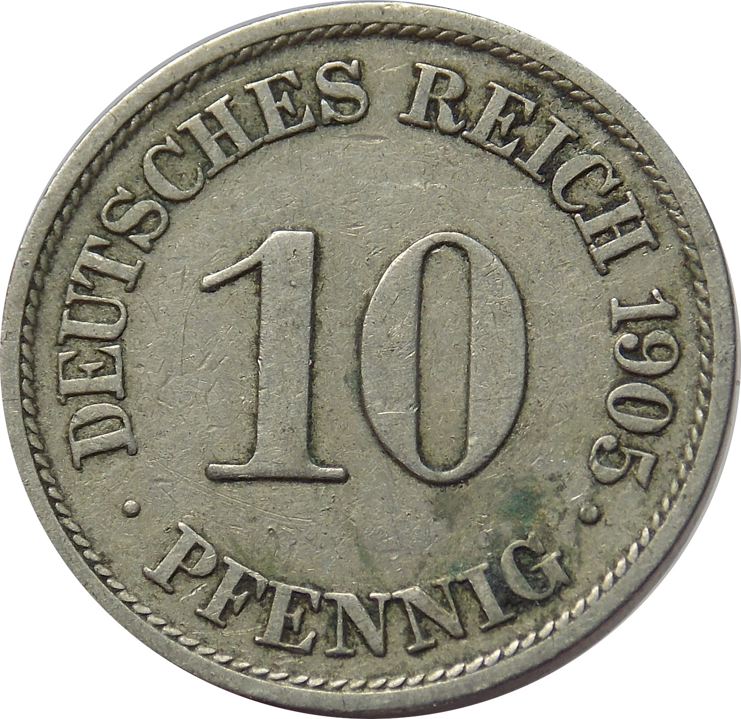 Nemecko - Nemecká ríša 10 Pfennig 1905 A