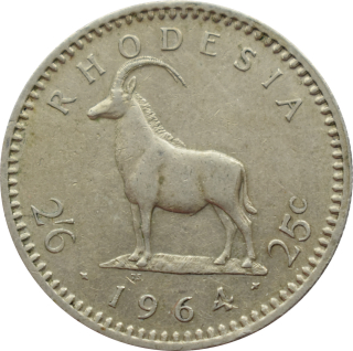 Rodézia 2 1/2 Shillings 1964