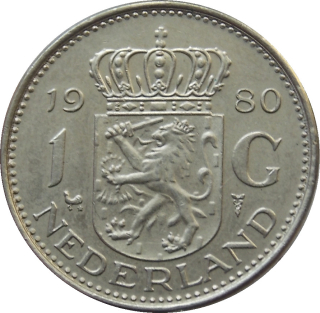 Holandsko 1 Gulden 1980