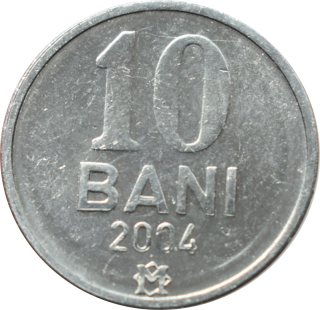Moldavsko 10 bani 2004