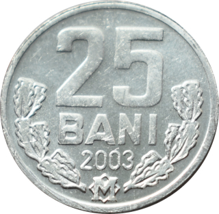 Moldavsko 25 bani 2003
