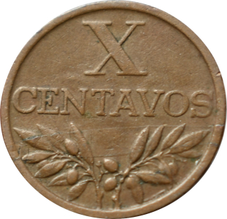 Portugalsko 10 Centavos 1965