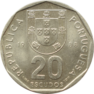 Portugalsko 20 Escudos 1988