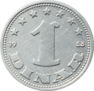 Juhoslávia 1 Dinar 1953