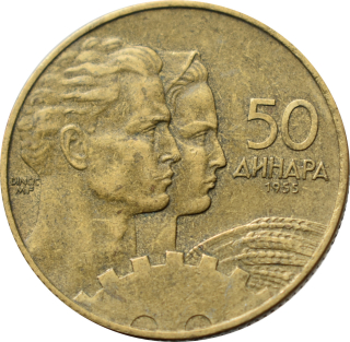 Juhoslávia 50 Dinara 1955