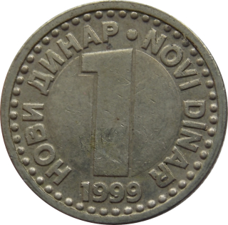 Juhoslávia 1 Novi Dinar 1999