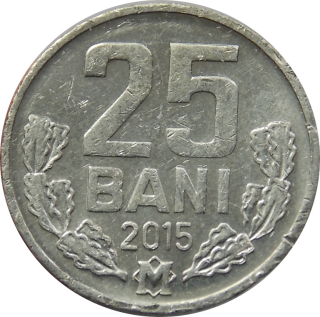 Moldavsko 25 bani 2015
