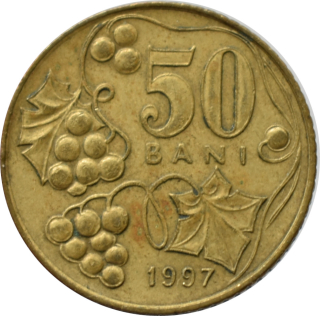 Moldavsko 50 bani 1997